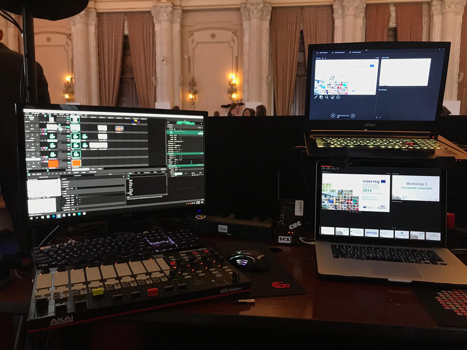 Conferinta Comisia Europeana 2019 @ Palatul Parlamentului Setup Scena Lumini Sunet Ecran Led Music Gear (12)